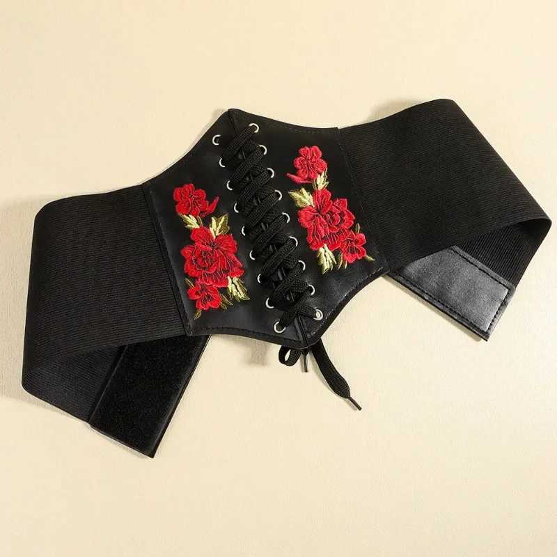 Fashion Corset Wide Belts Faux Leather Slimming Body Shaping Girdle Belt for Women Elastic Tight High Waist for Daily Wear W250120
