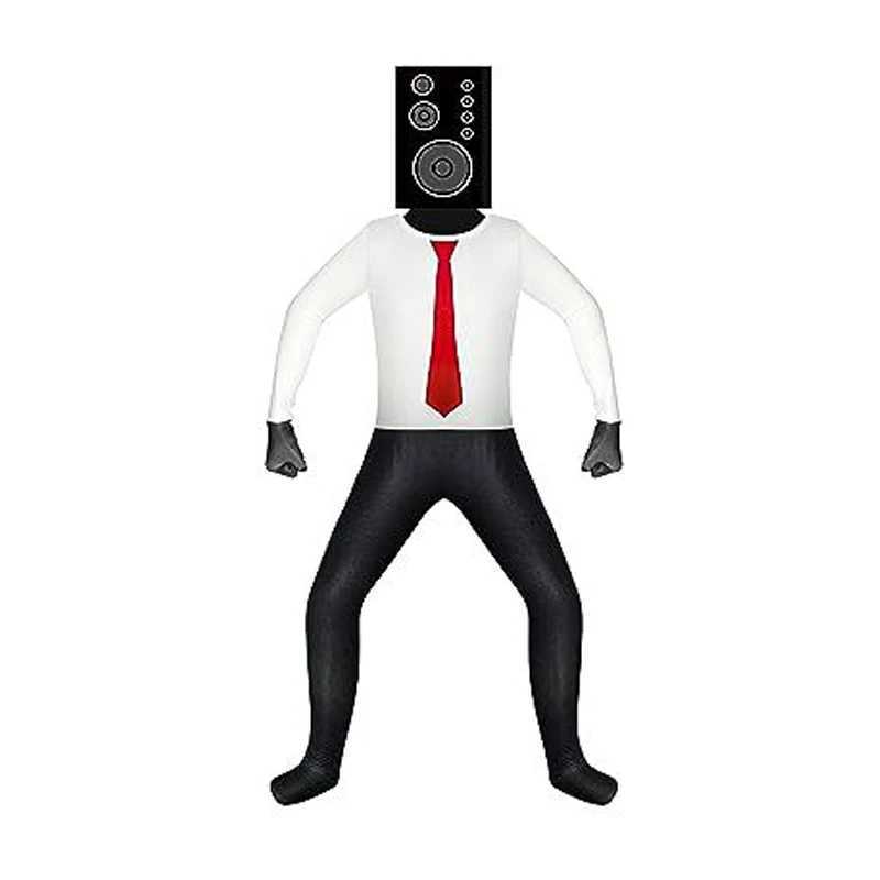 Anime Skibidi Toilet Cosplay Audio Man Camera Man Tv Man Costume Jumpsuit Mask Full Set Halloween Party Men Adult Child Costume W250117