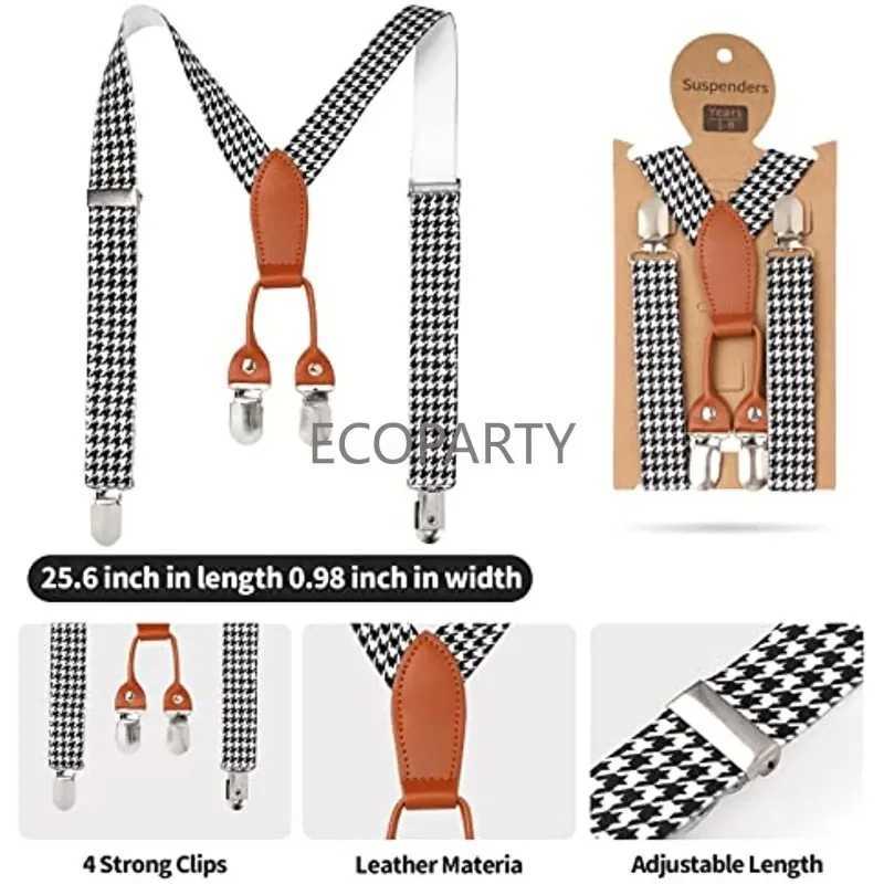 Old Man Costume for Kids100th Day of School Grandpa Costume Accessories Including Beret Hat Suspender Bowtie Beard Gangster W250117