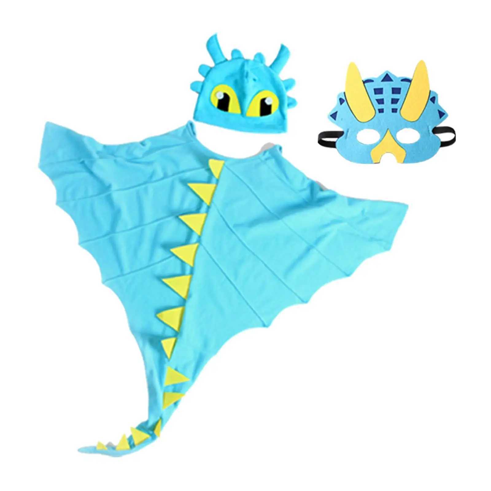 Halloween Childrens Dragon Costume Hat Role Playing Costume Birthday Party Boys and Girls Halloween Fantasy Animal Costume W250117