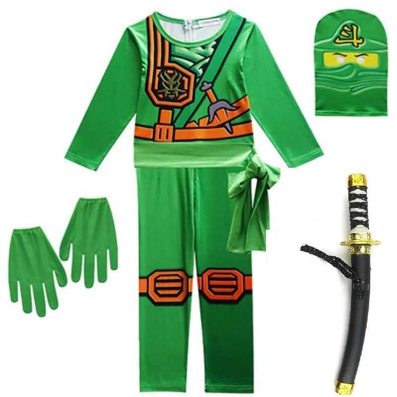 NINJA cosplay Advanced Latest Role Playing Costume Jumpsuit Set Halloween Christmas Party Ninja Superhero Set W250117