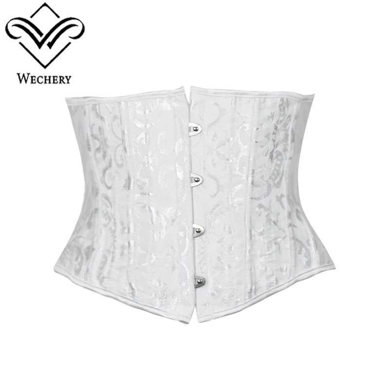 Underwear white black tight corset womens waist belt plus size top short steel frame girl weight loss waist shape Gothic clothing body W250120