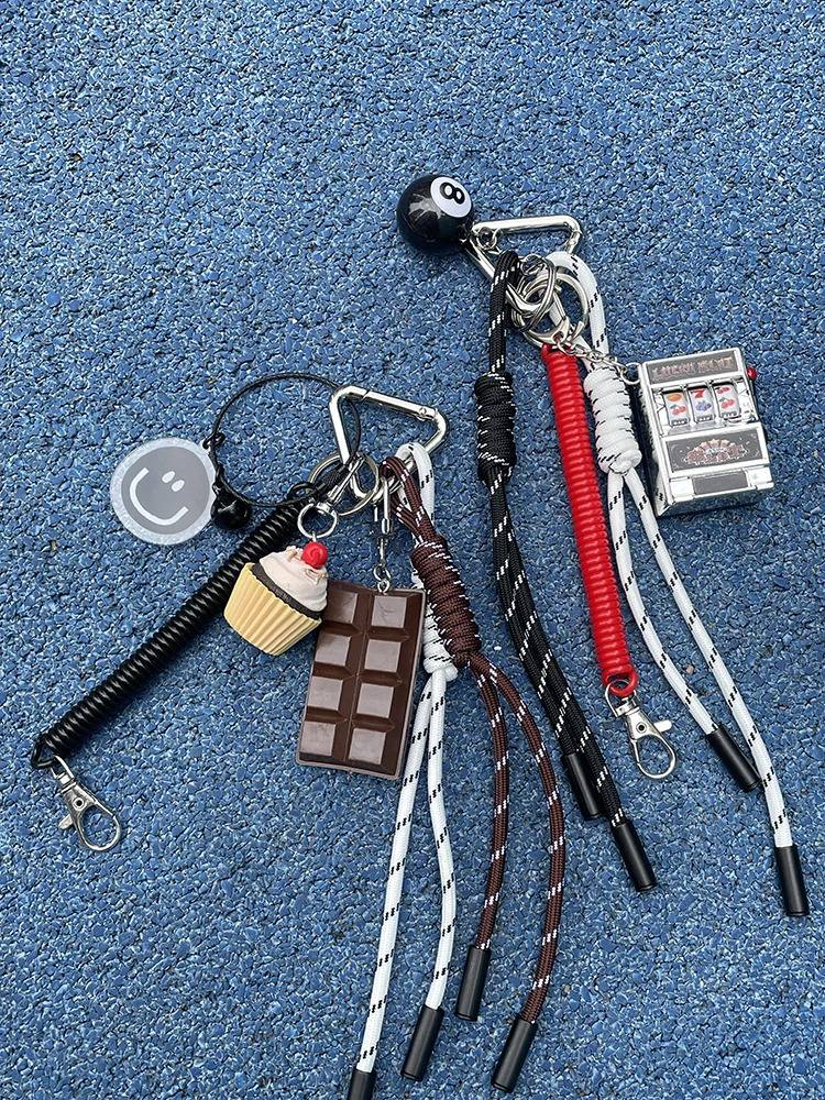 diy Key Chain with Handmade Rope Sporty Style Bag Pendant Original ed Cool Trendy Fashion Pendant250114bj
