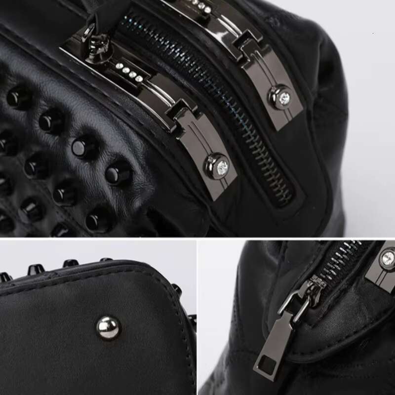 Original Brands Designer Handbag Women 2025 New In Fashion Rivet Casual Shoulder Large Capacity Trend Chic Crossbody Bag