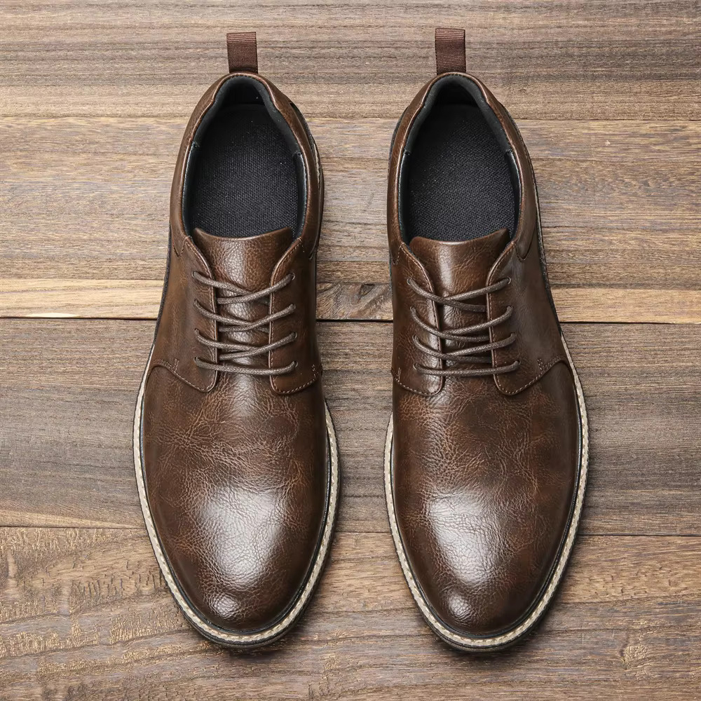 40~46 Casual Fashion Brand Comfortable 2024 Leather Shoes Men #Kd726