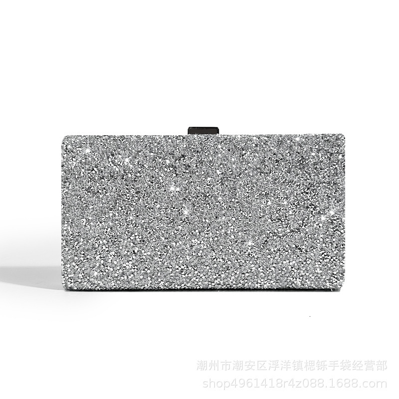Shuo's New Diamond Studded Fashionable Rhinestone Banquet Women's Hand-Held Bag, One Shoulder Diagonal Cross Small Square Bag