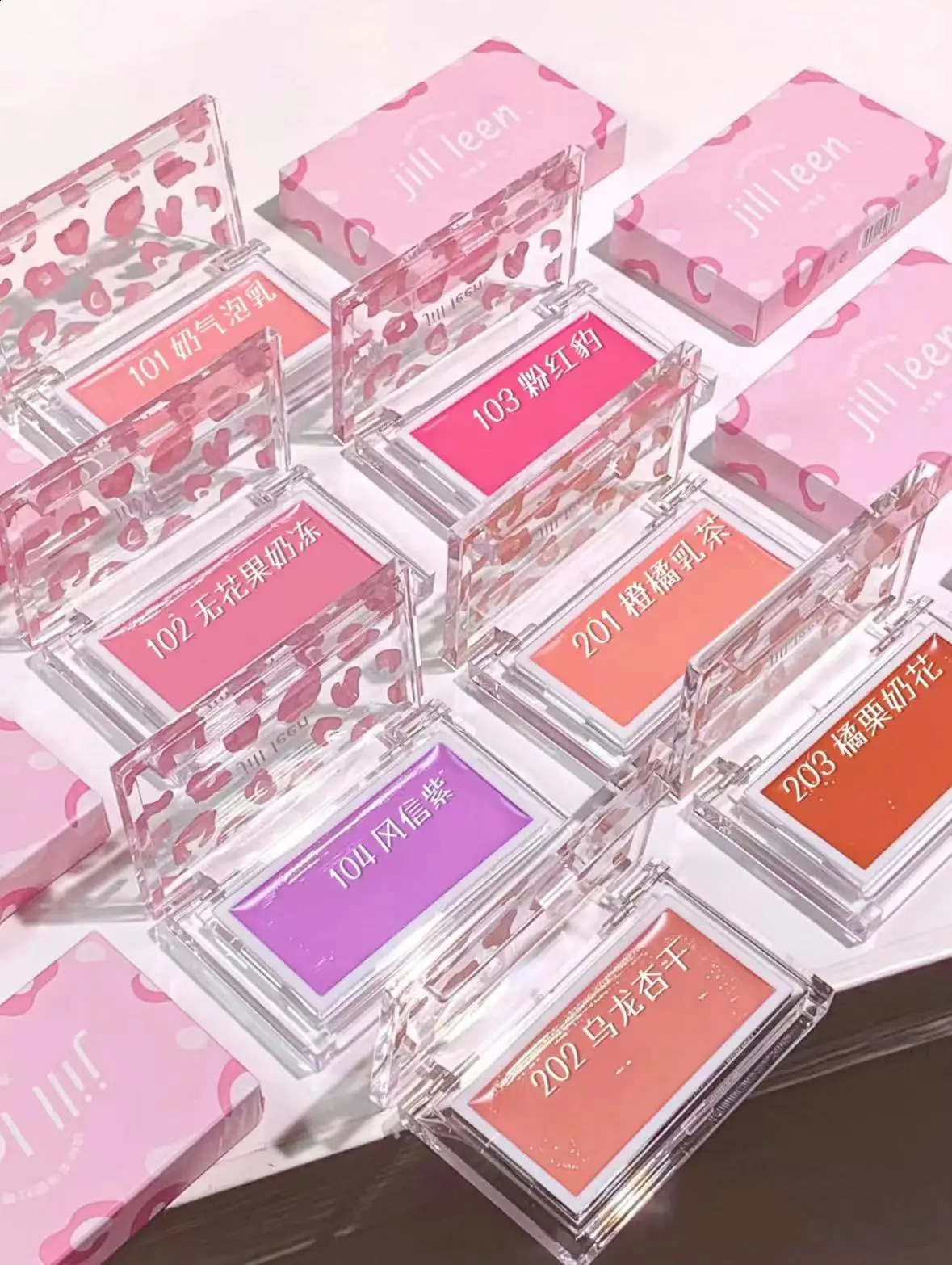 JILL LEEN Single Creamy Blush Mud Blush Purple Expanding Long-lasting Natural Fitting Atmosphere 250108