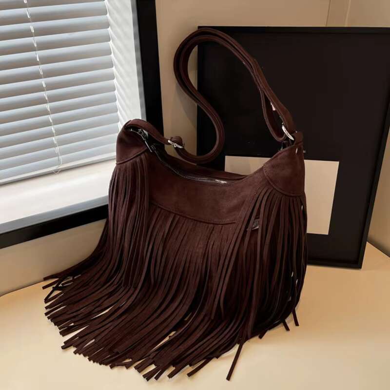 Women PU Leather Shoulder Soft Ethnic Style Messenger Crossbody Bag Zipper Large Capactiy Retro Handbag Totes
