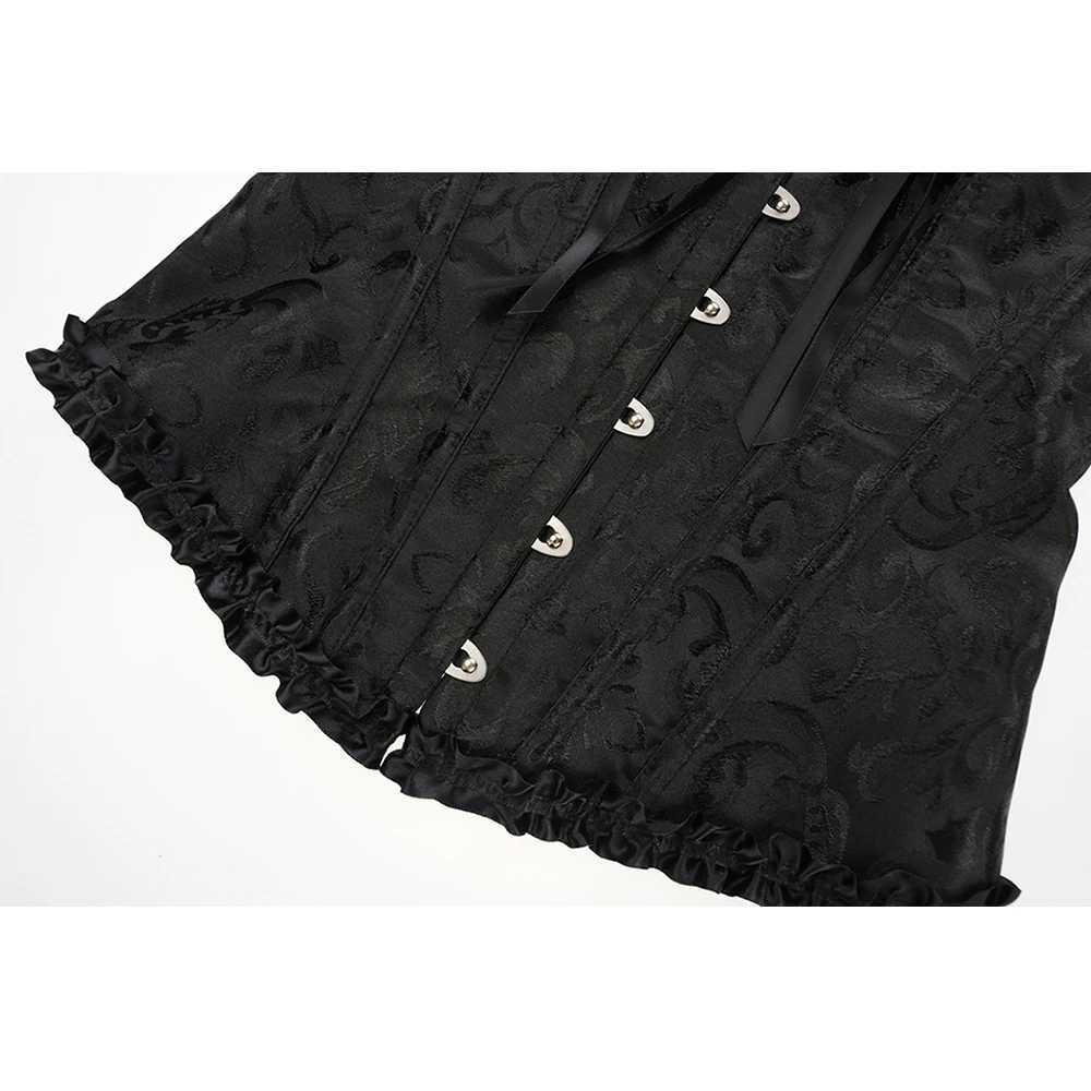 YBFDO Womens Sexy Corset Bustiers Flower Lace Top Shape Corset Top Corset Shirt Gothic Brocade Retro Underwear Waist Corset W250120