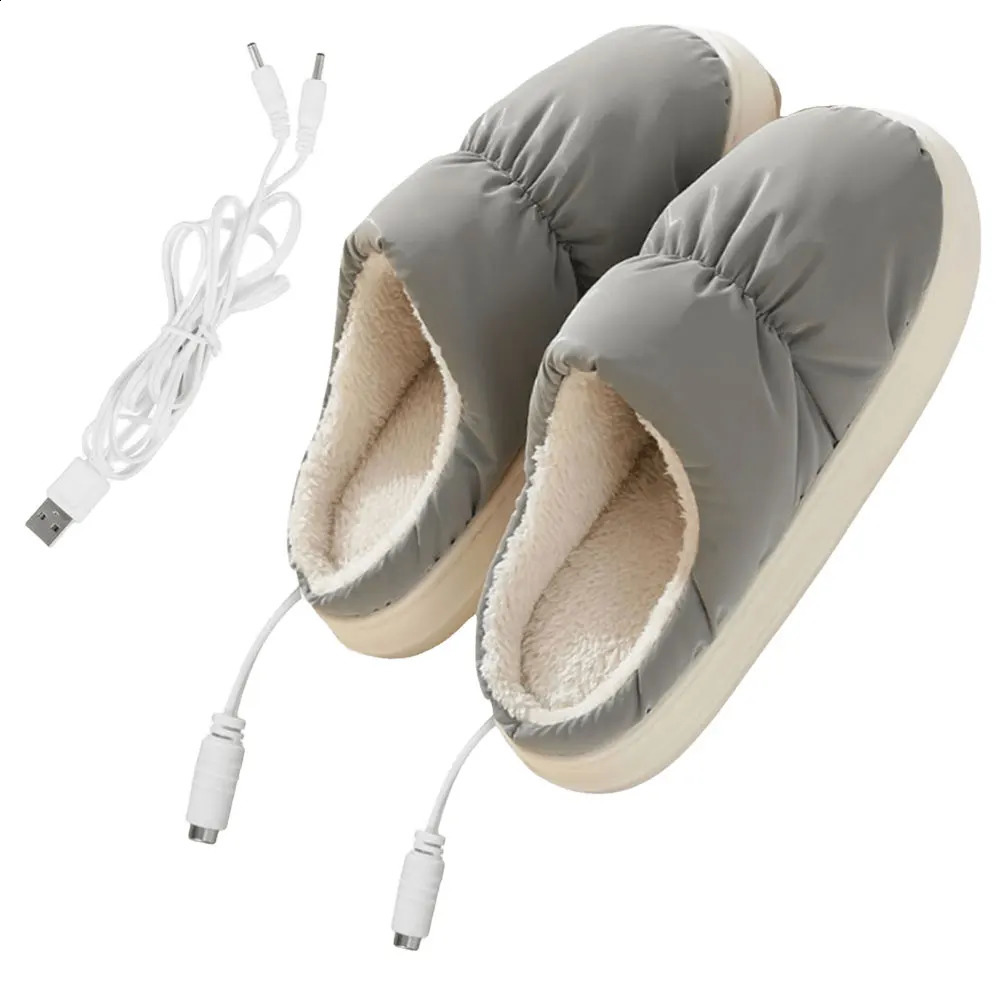 USB Heating Slippers Breathable Foot Warmer Boots Dry Feet Electric Foot Warmer Adjustable Temperature Winter Heated Boots 250120