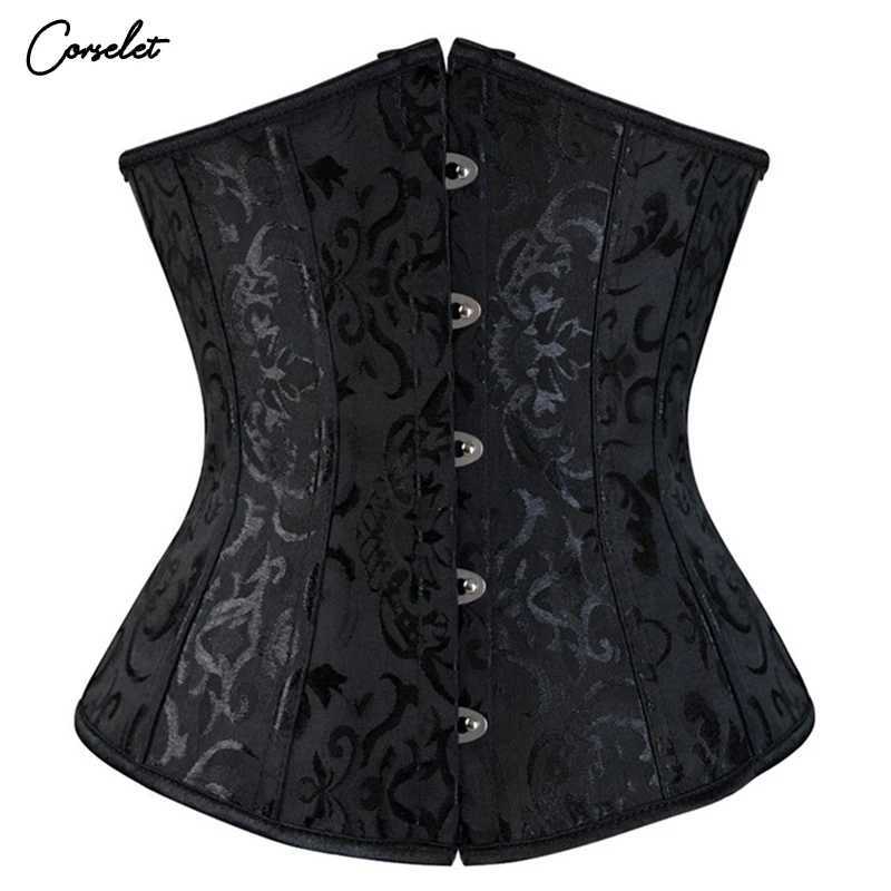 XS Black Corset Plus Size 6Xl Underbust Corset Bustier Fashion Corset Feminino Waist Cinchers Hourglass For Party Dress W250120