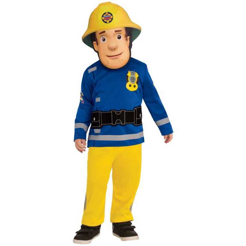 Fireman Sam Small Rescue Children Play Performances Dress Up Outfit Kids Cosplay Halloween Costumes W250117