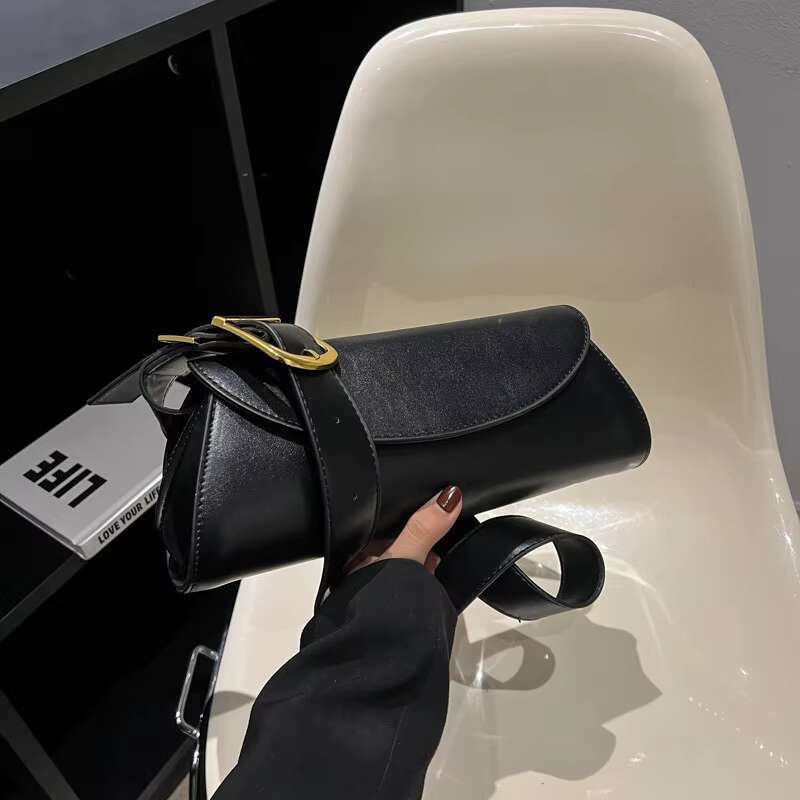 Autumn And Winter New Korean Single Fold Shoulder Fashion Street Trendy PU Women's Bag