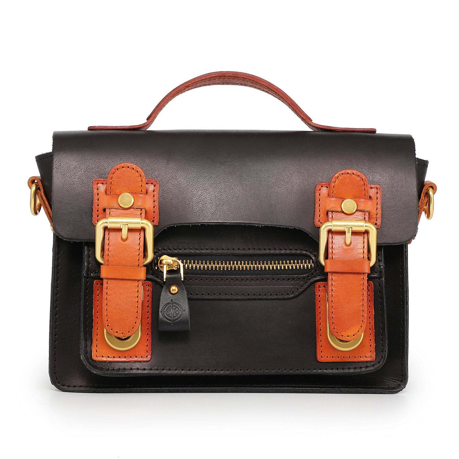 Crossbody Genuine Leather British Personalized Handheld Women's Fashion Small Commuter Shoulder Bag