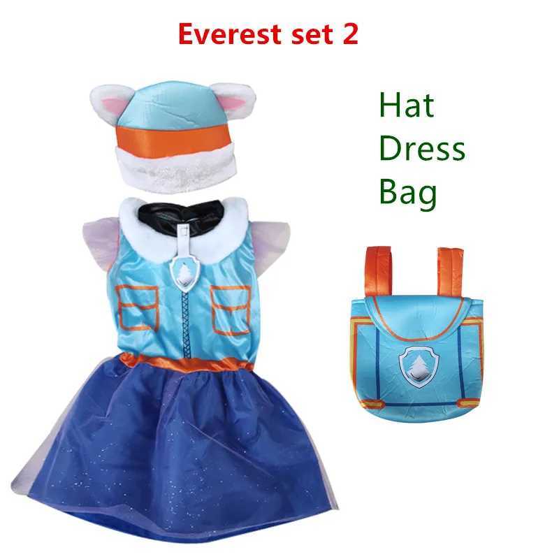 Kids Children Everest Purple Dress Cosplay Costume Carnival Birthday Party Clothing W250117