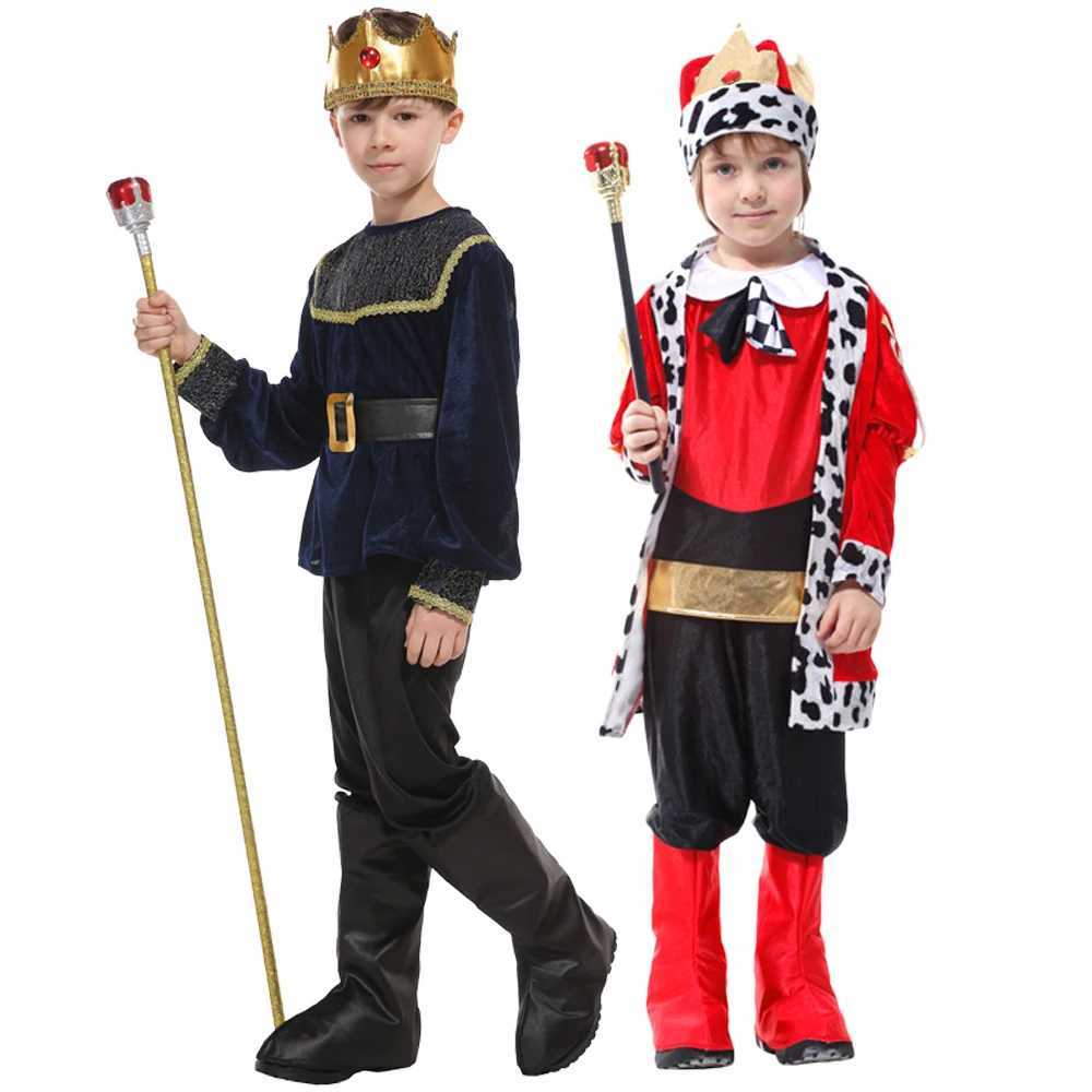 Boys Medieval Renaissance Prince Costume Arthur Cosplay Kids Child Halloween Party Tuesday Fancy Dress W250117