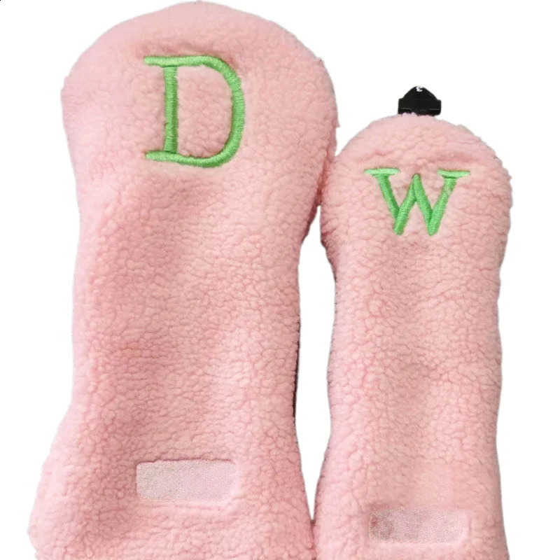 Simple Fashion Golf Driver HeadCover Club Head Protective Covers Pink Color Protector Golf Supplies 250114
