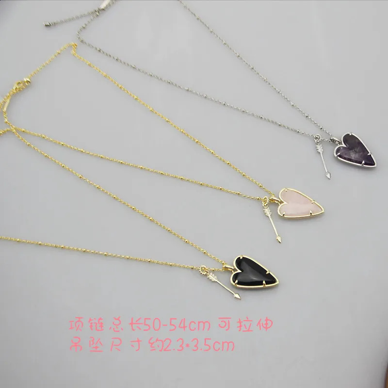 KS European and American Retro Simple and Versatile Daily Classic Unique Heart-shaped Necklace 250117
