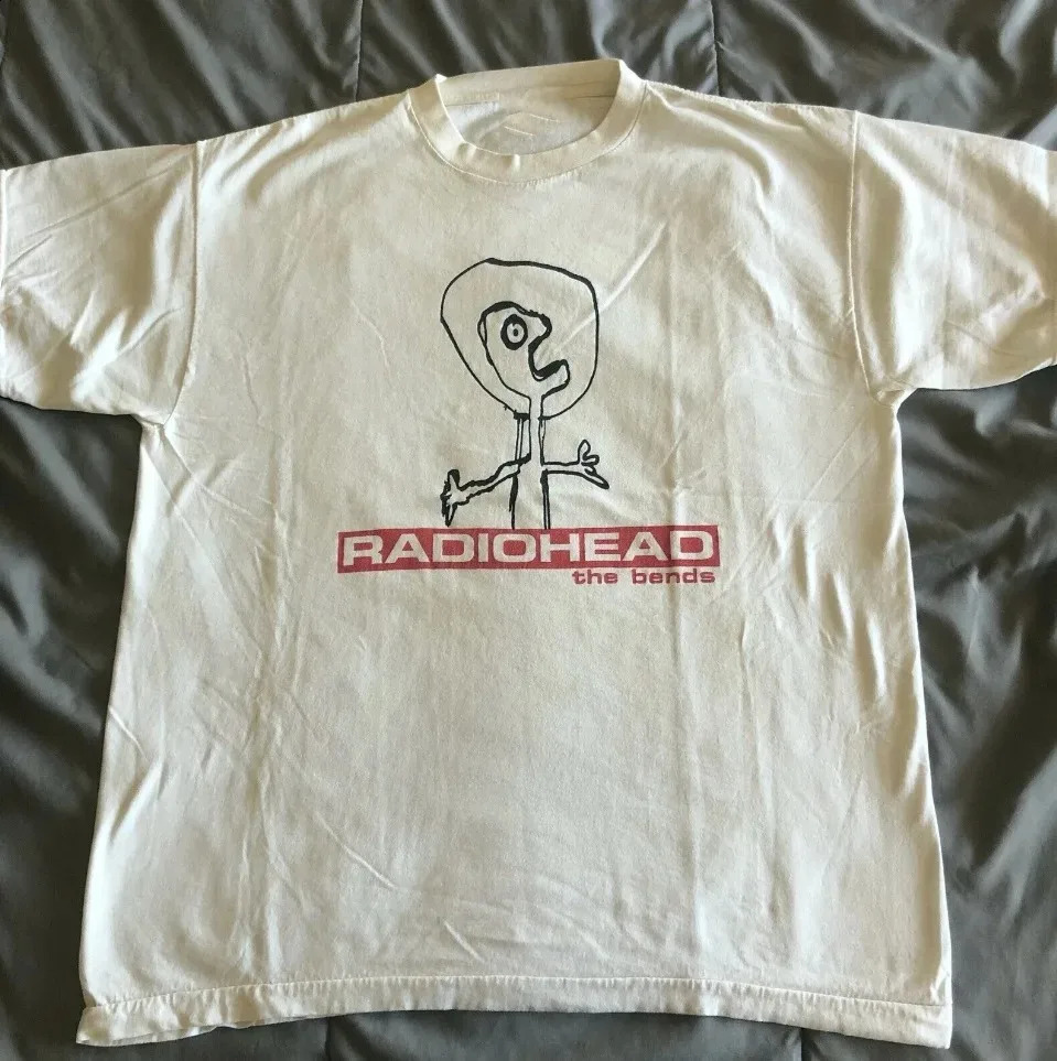 Radiohead The Bends Graphic T Shirts 90s Vintage Punk Hip Hop Short Sleeve Tee Shirt Oversized Streetwear Tshirt Male 250108