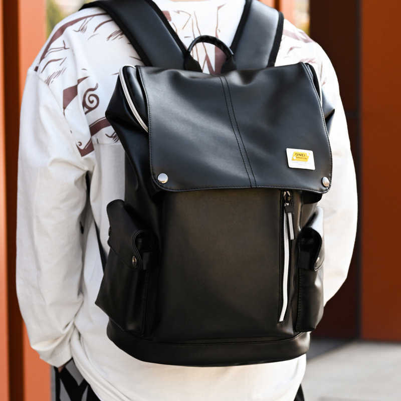 Backpack mens casual backpack trend Korean version leisure large capacity computer bag travel business backpack