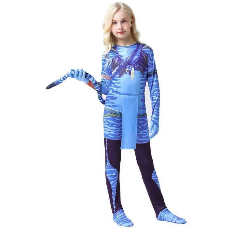 Halloween cosplay Avatar 2 childrens clothing stage clothing hero adult clothing one piece tight fitting clothing W250117