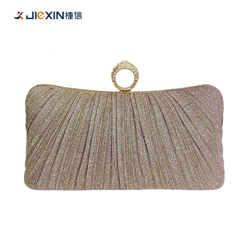 Folded Handheld Evening New Chinese Style Banquet Women's Oblique Cross Hundred Pleated Dress Qipao Bag