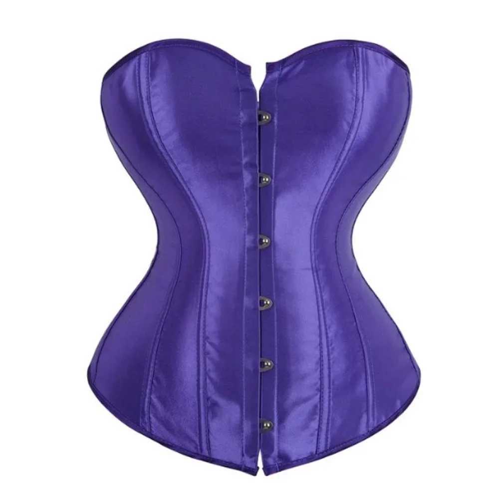 Sexy Satin Corsets Bustiers For Women Vintage Corset Top Plus Size Black Victorian Corset Costume for Wedding Pink Gold Red Blue W250120