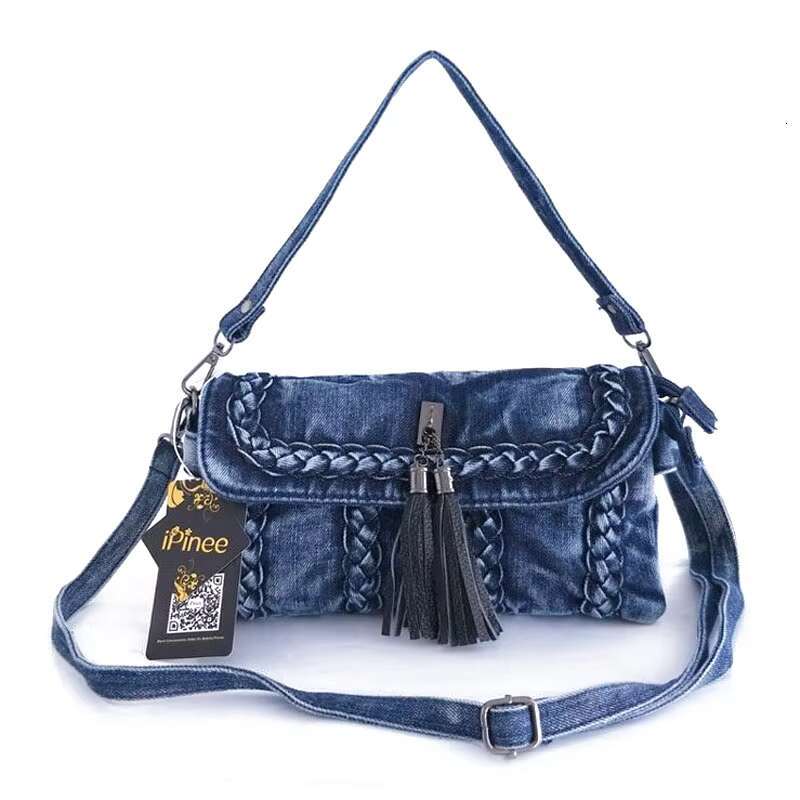 Ipinee Brand New Retro Women Messenger Bags Shoulder High Quality Denim Tote Bag Small Clutch Handbags