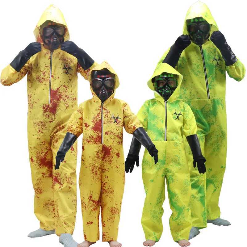 Infect Child Zombie Resident Biochemical Protective Clothing Costume Evil Purim Boy Girl Radiation Protection Jumpsuit Outfit W250117