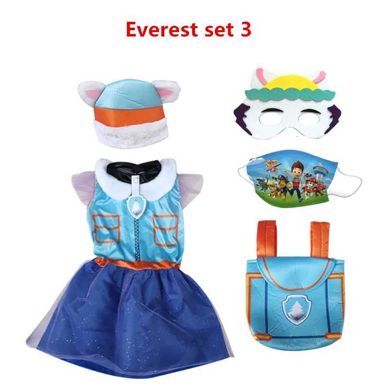 Kids Children Everest Purple Dress Cosplay Costume Carnival Birthday Party Clothing W250117