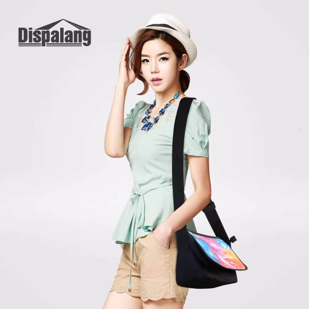 Dispalang Cool Gun Bullet 3D Prints Shoulder For Women Handbag Designer Crossbody Bags Flap Canvas Messenger Bag