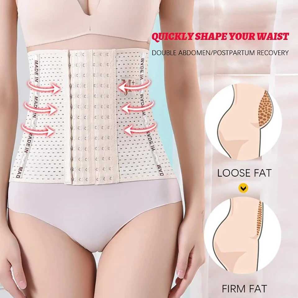 Waist Trainer Binding Shape Model Shoulder Strap Tight corset Weight Loss Belt Underwear Shaper Shape Faja Weight Loss Belt Abdominal Female W250120