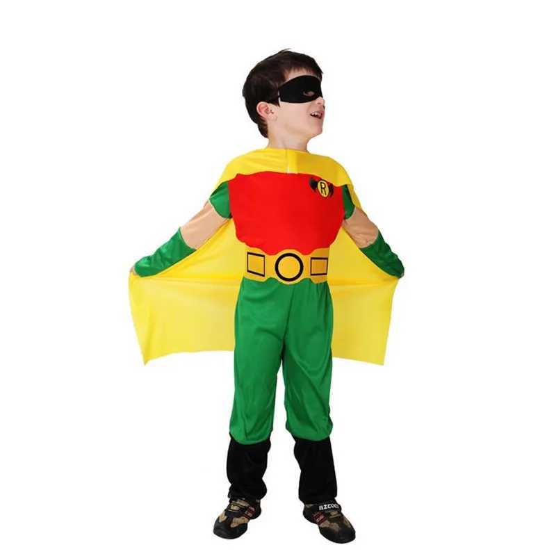 Robin Movie Character Halloween Cosplay Costume Muscle Jumpsuits Bodysuit Children CHIRISTMAS Super Hero CLOTHES W250117