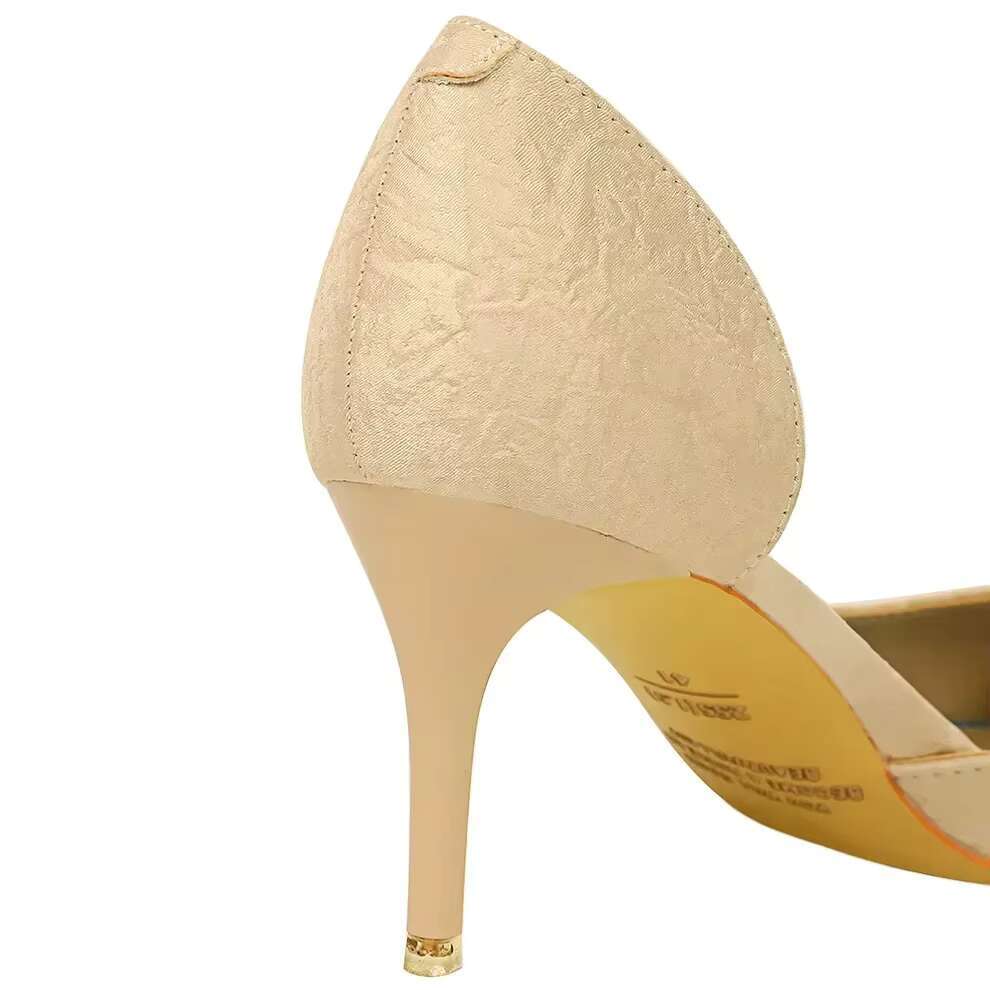 Women Side Hollow Designer Mid Low Basic Green Pumps Lady 7cm 10.5cm High Heels Wedding Bridal Prom Stiletto Slip on Shoes