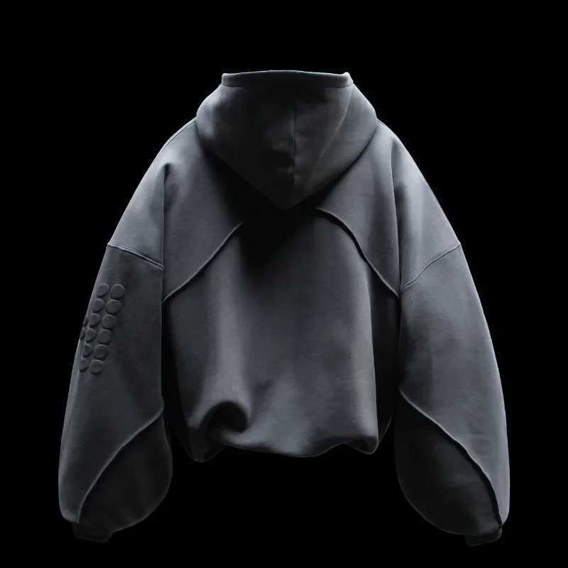 Harajuku Baggy Hoodie Y2K Letter Pattern Printed Splicing Design Sweatshirt Gothic Vintage Men Women Oversized Casual Pullover W250117