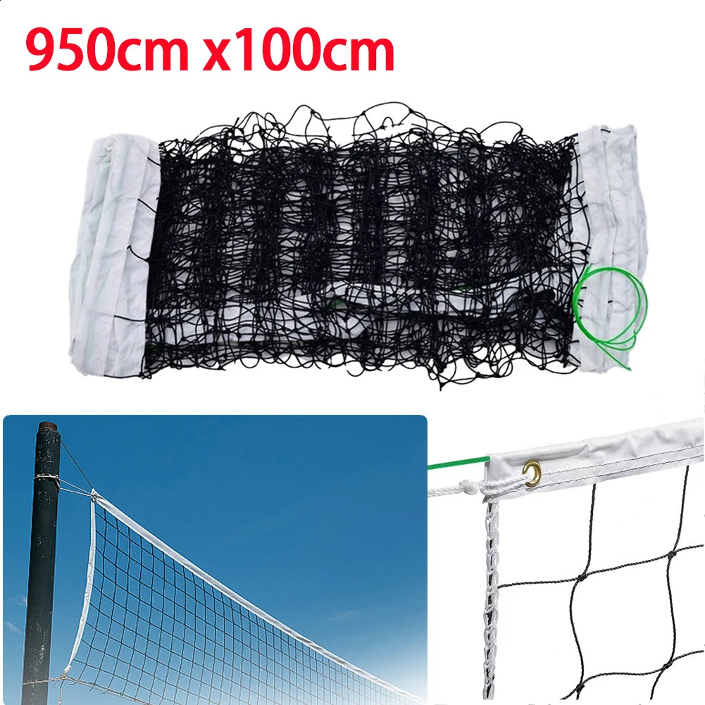950cm Beach Volleyball Net Heavy Duty Professional Standard Outdoor Tennis Mesh for Backyard Schoolyard 250107