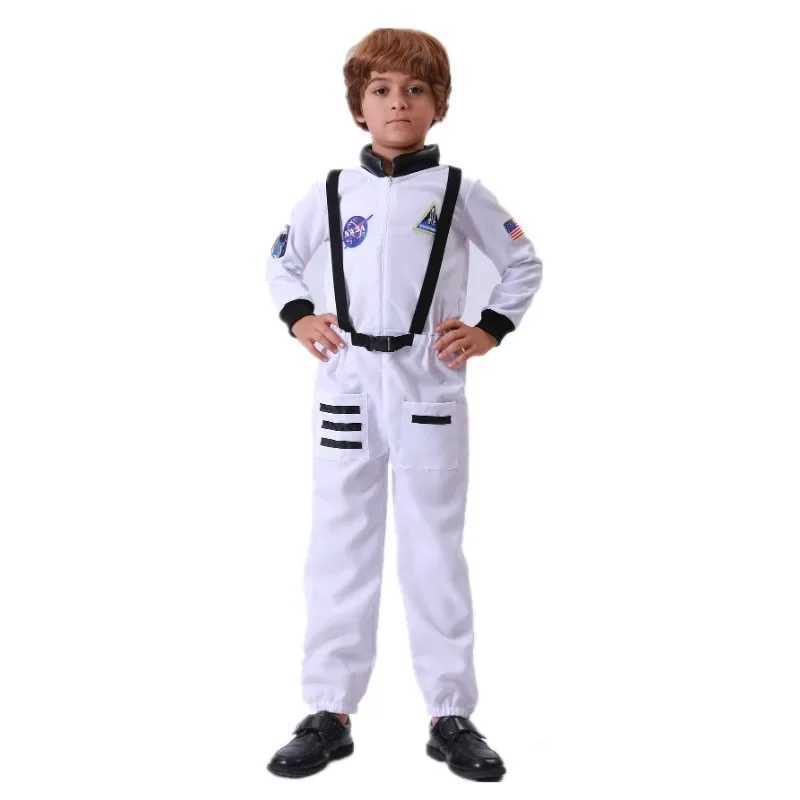 Child Astronaut Dress Up Costume Toddler Cartoon Space Odyssey Adventure Onesie Halloween Role Play Party Performance Costume W250117