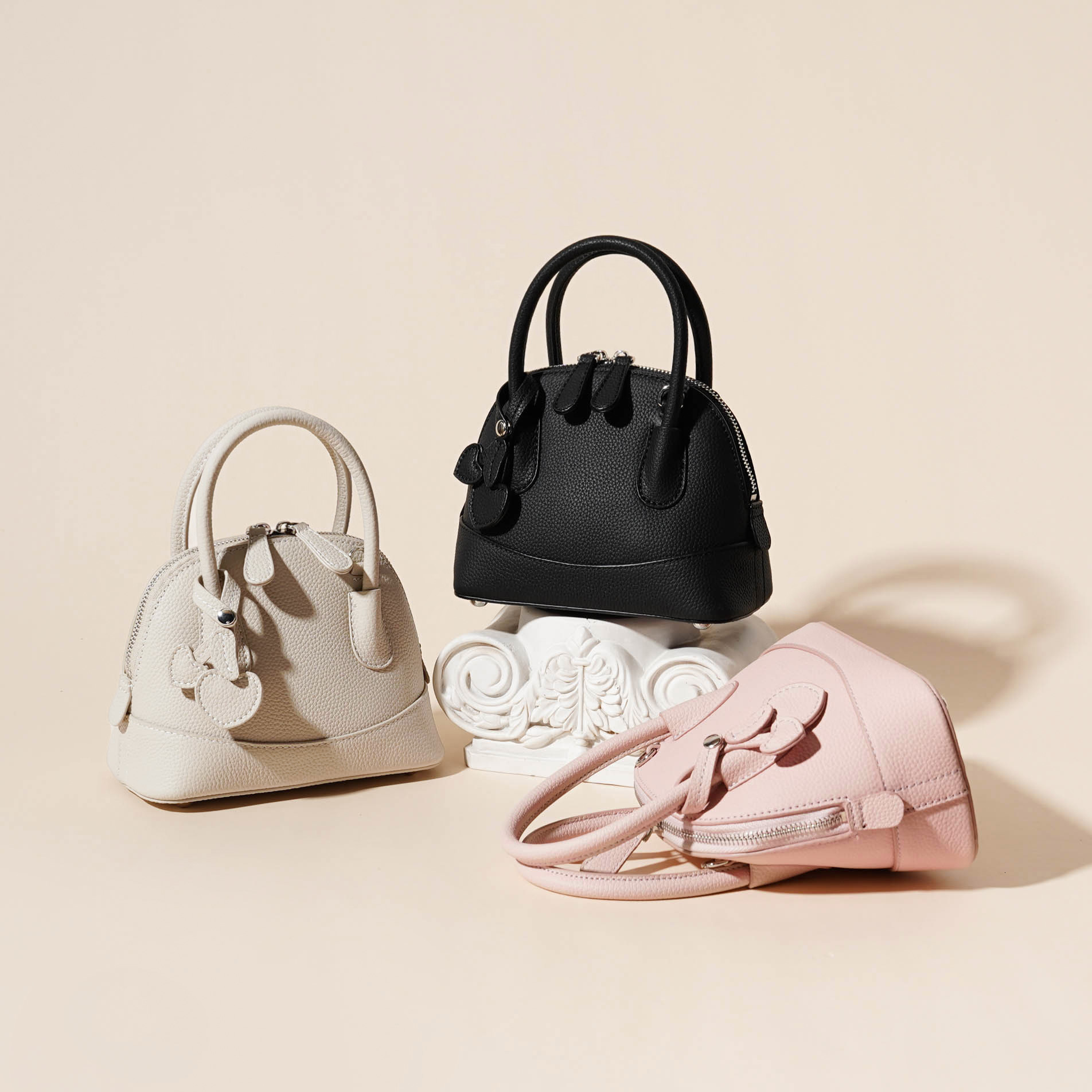 Bag 2024 New Genuine Leather Women's Top Layer Cowhide, Casual, Niche, Versatile, Fashionable, Shell Bag, Single Shoulder Crossbody Handbag