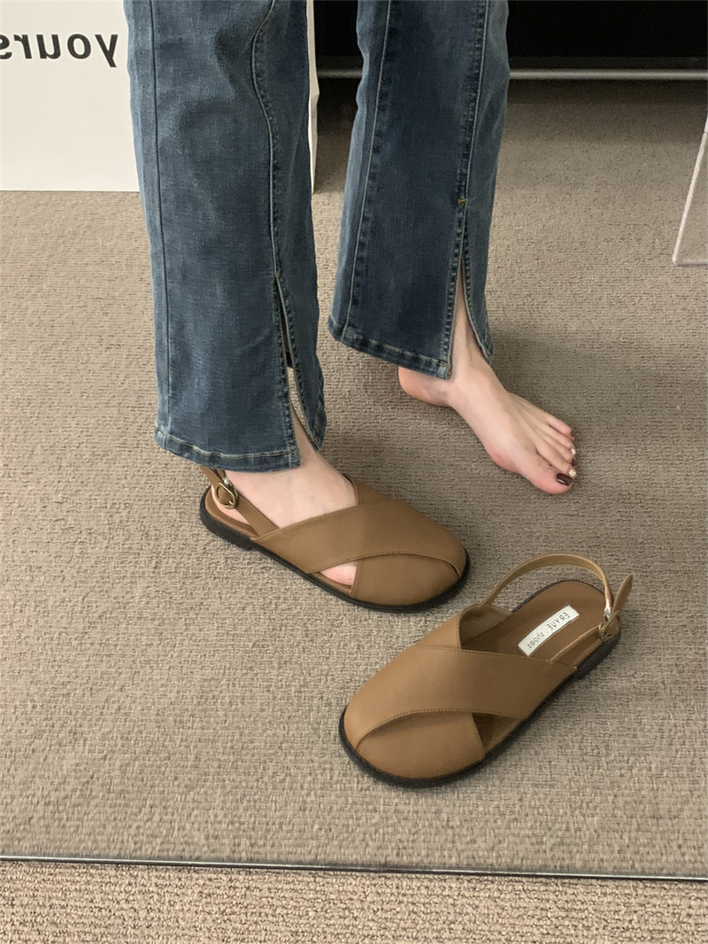free shipping designer sandals 2025 Summer New Fashionable Women's Shoes Baotou slippers Versatile