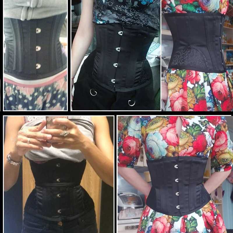 Gothic corset and Bastian steampunk corset top short torso corset hourglass curve design with slimming waist trainer W250120