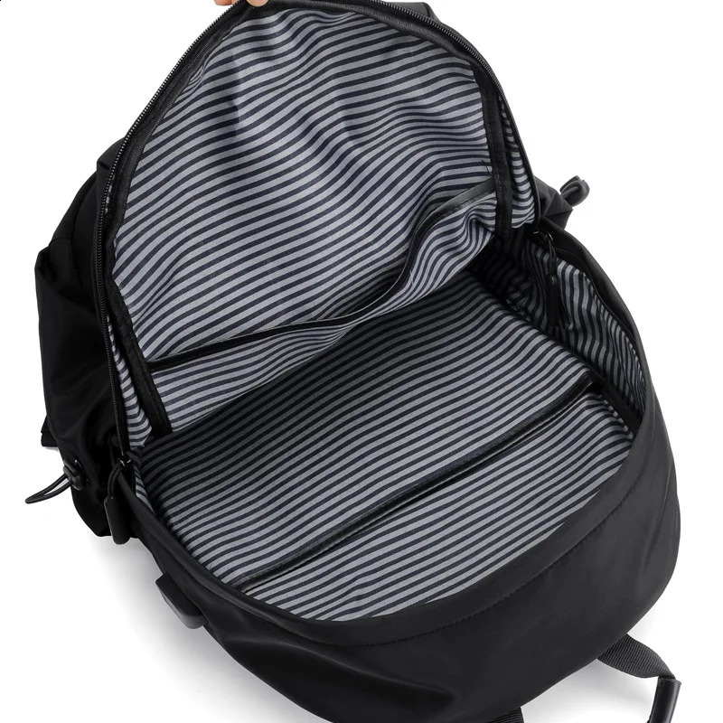 Casual Backpack Mens Travel Trendy College Student Schoolbag Fashion Korean Version Travel Bag 250122