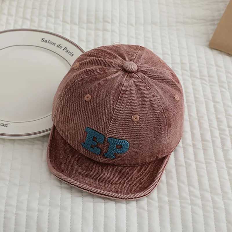 Spring Autumn Baby Hat Retro Letters Embroidery Toddler Baseball Caps Fashion Newborn Casual Sun Hats Baby Girl Boy Peaked Cap M250121