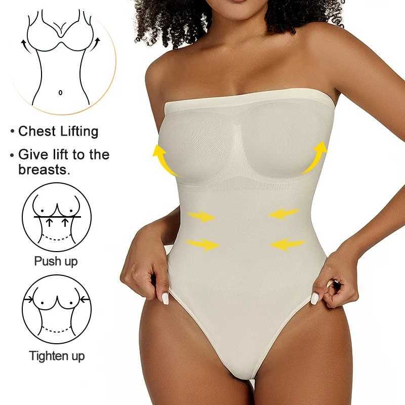 Womens tight fitting clothes abdominal control shape thong seamless weight loss compressed body shape waist trainer sexy hip lifting tight corset W250
