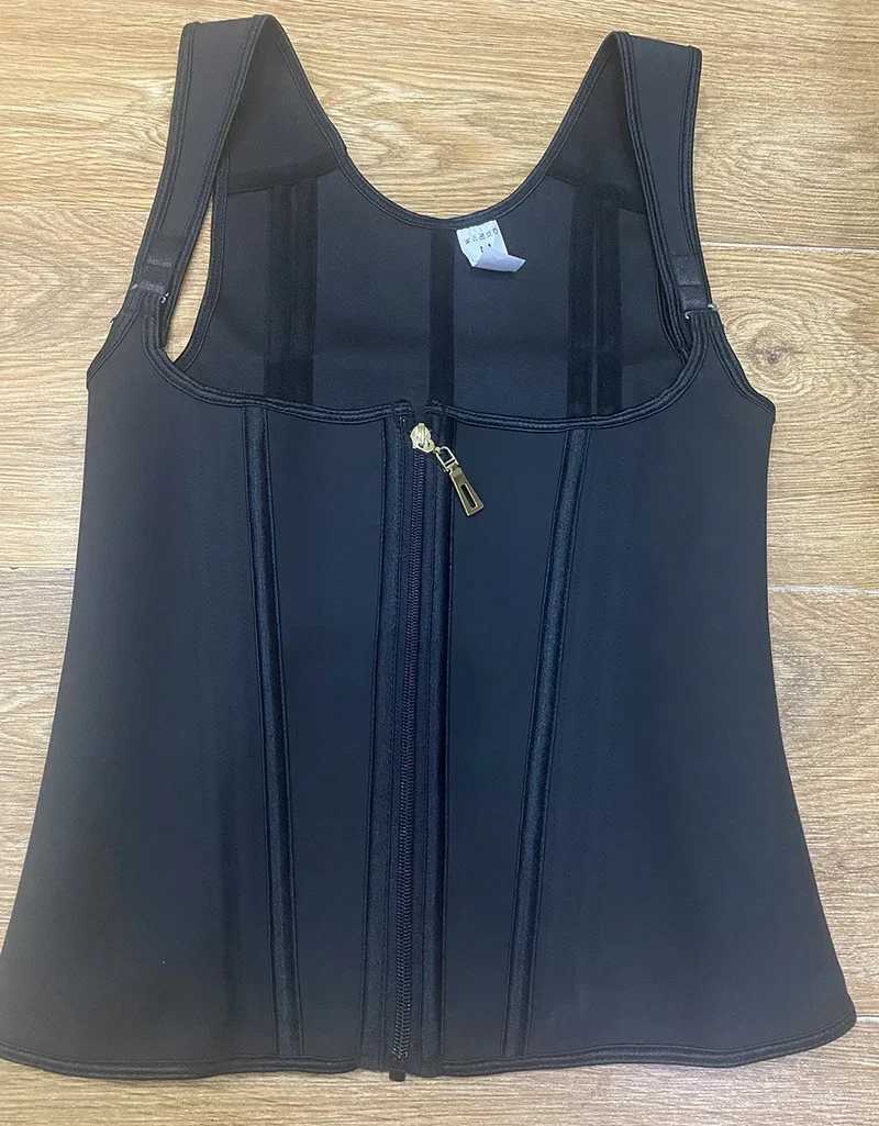 AfruliA Fajas Colombianas Girdles Double Compression Vest Waist Trainer Corset with Zipper Hook Flat Belly Slimming Body Shapers W250120