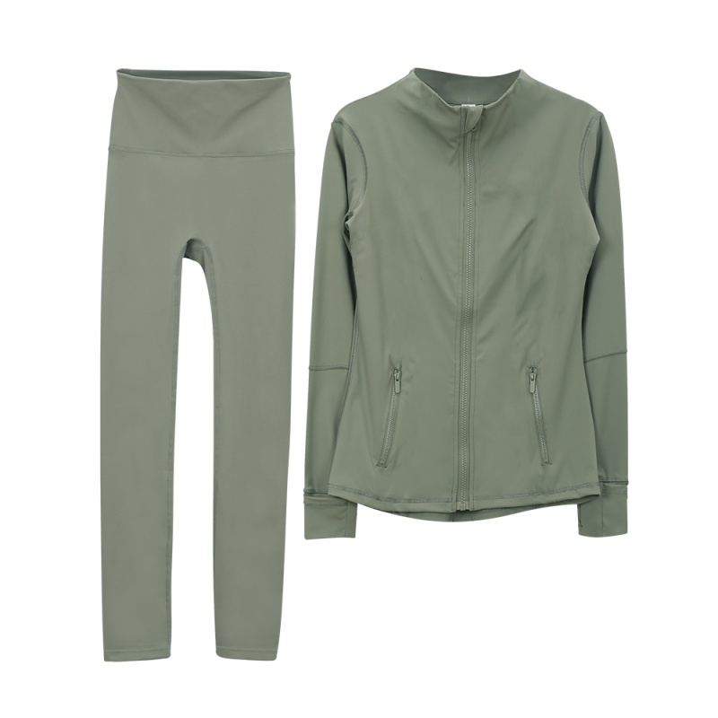 Workout set Women Yoga Sets jackets shorts leggings Push Fiess sets High Waist Sports Jackets Zip Up Coat Elastic Sportswear Outfits Pants GymLuxury Y