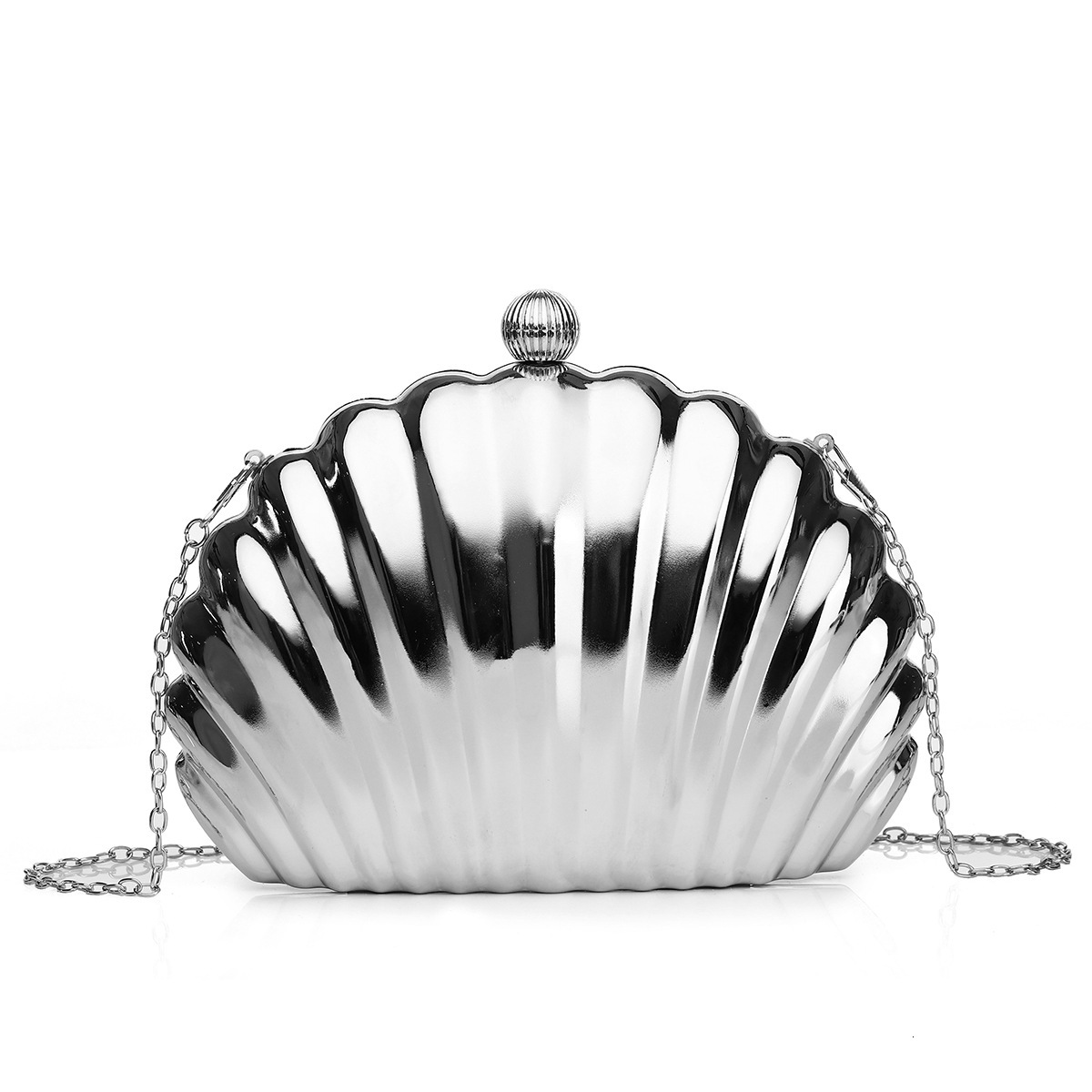 2022 New Style Metal Banquet High End Shell Women's Fashion Handheld Iron Box Bag