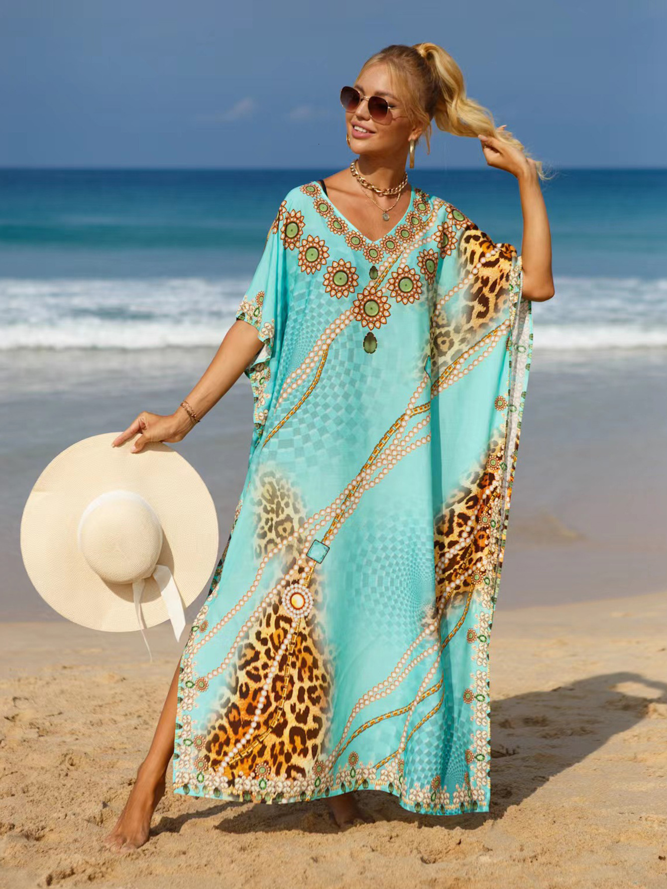 2025 Women's New 19 Color Cotton Shirt Female Designer Bohemian Beach Skirt Plus Size Dress 511