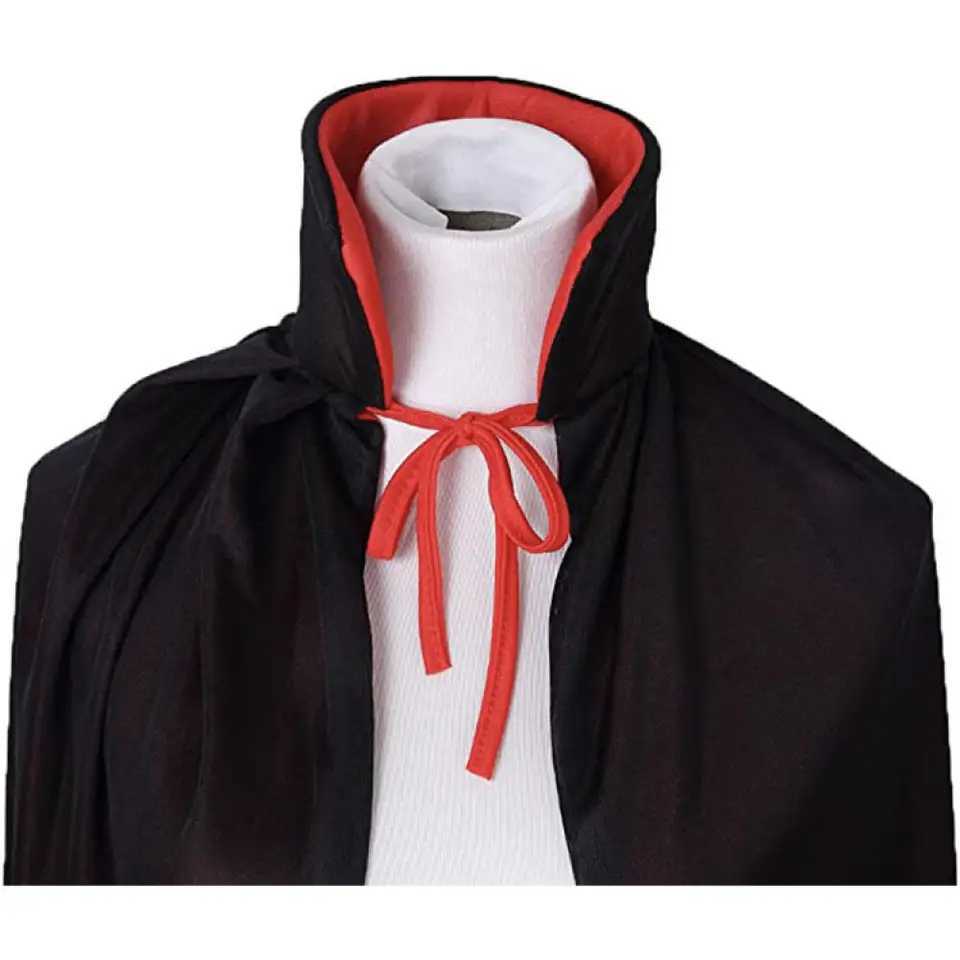 Halloween Adult Child Hooded Cloak Medieval Costume Black Red Reversible Vampire Witch Wicca Cosplay Costume Stand Collar Cloak W250117