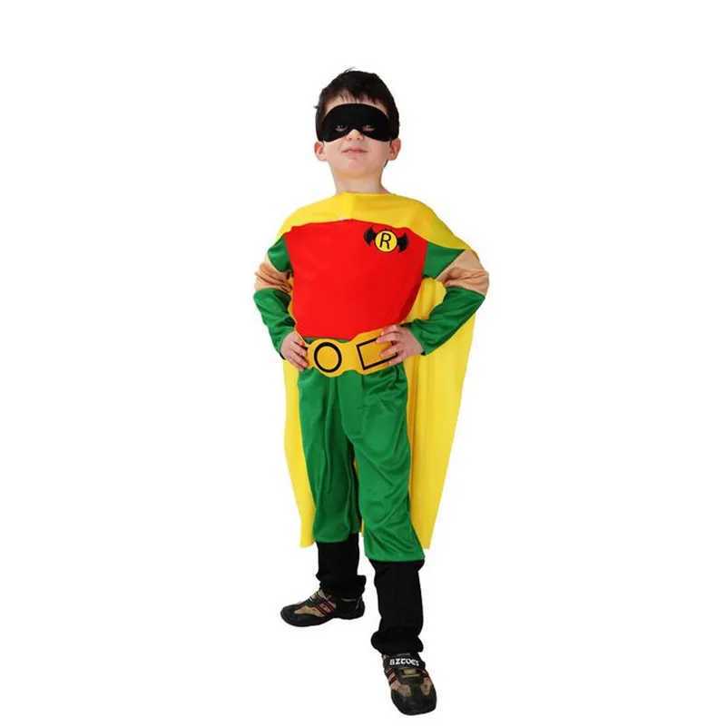Robin Movie Character Halloween Cosplay Costume Muscle Jumpsuits Bodysuit Children CHIRISTMAS Super Hero CLOTHES W250117
