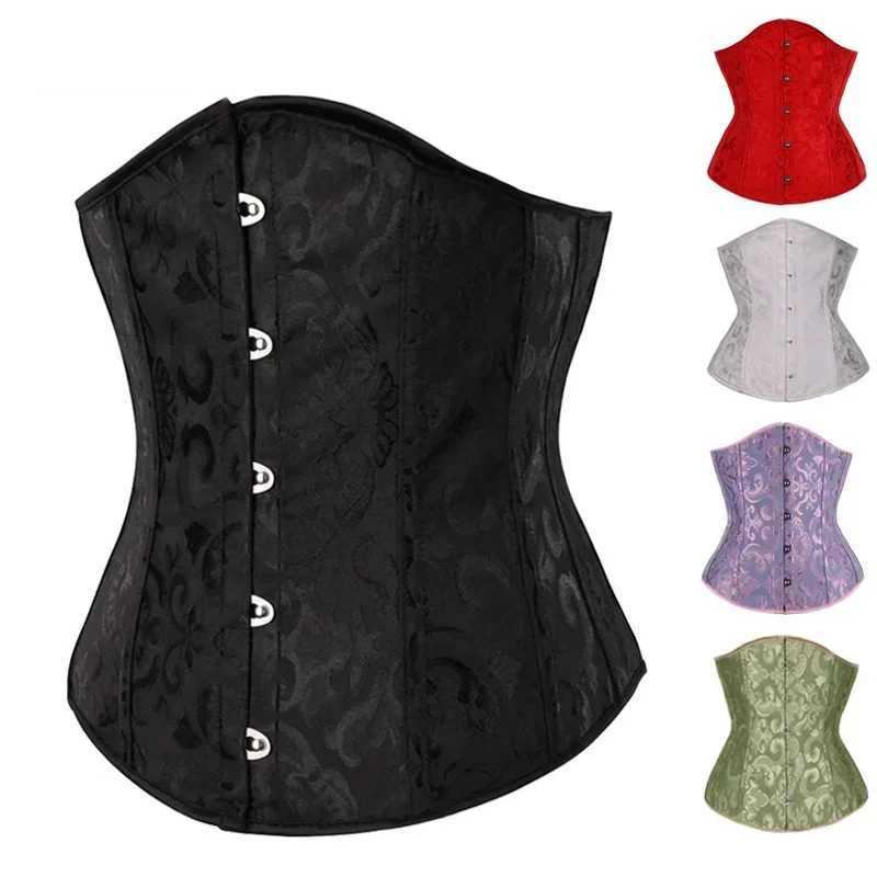 Underbust Corset Floral Push Up Boned Bustier Gothic Corset For Women Front Busk Gorset Corset Sexy Women Gothic Corset W250120